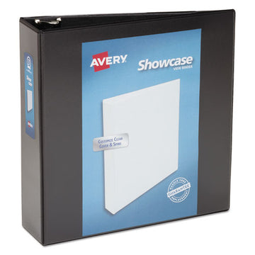 Avery® Showcase Economy View Binder With Round Rings, 3 Rings, 3" Capacity, 11 X 8.5, Black freeshipping - TVN Wholesale